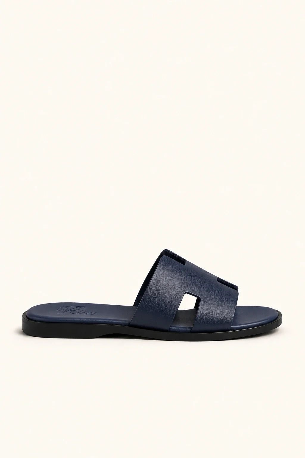 Como Leather Sandal Navy