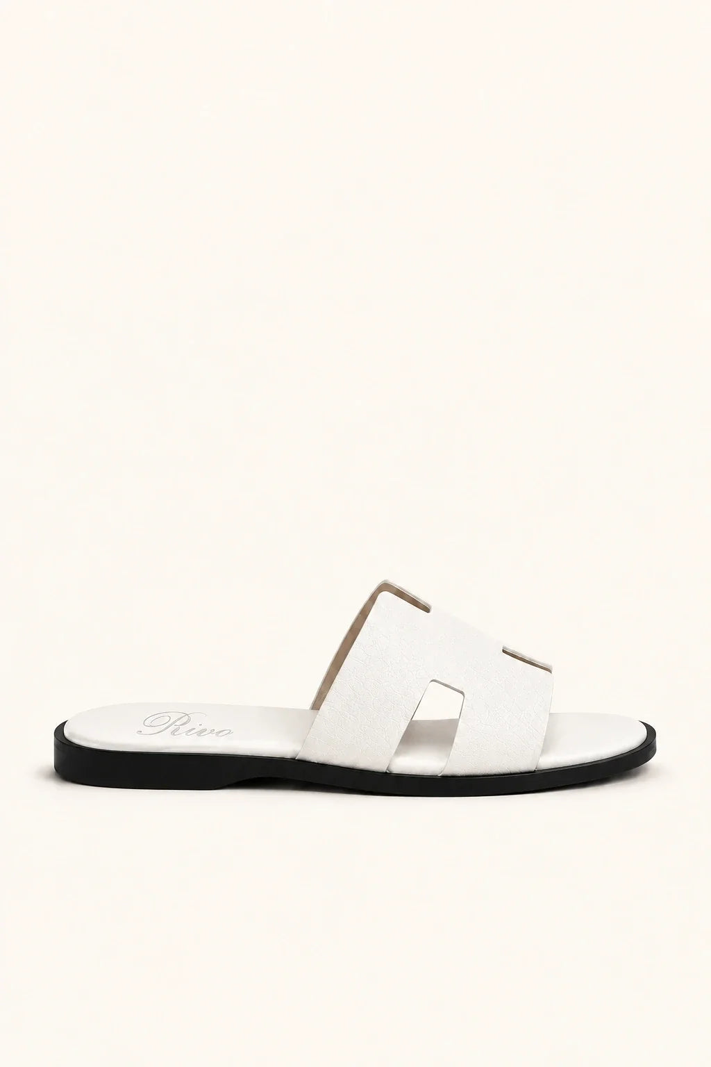 Positano Leather Sandal White